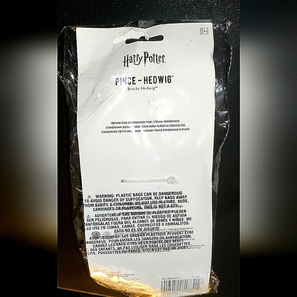 NEW Harry Potter Pince - Hedwig Owl! Appr. 7-8" inch. White Spotted Owl. Clip-On - Picture 13 of 14